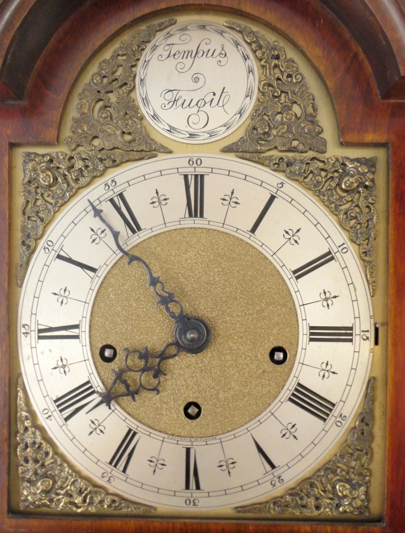 Nice quality mahogany Westminster quarter chime grandaughter clock Ian Burton Antique Clocks